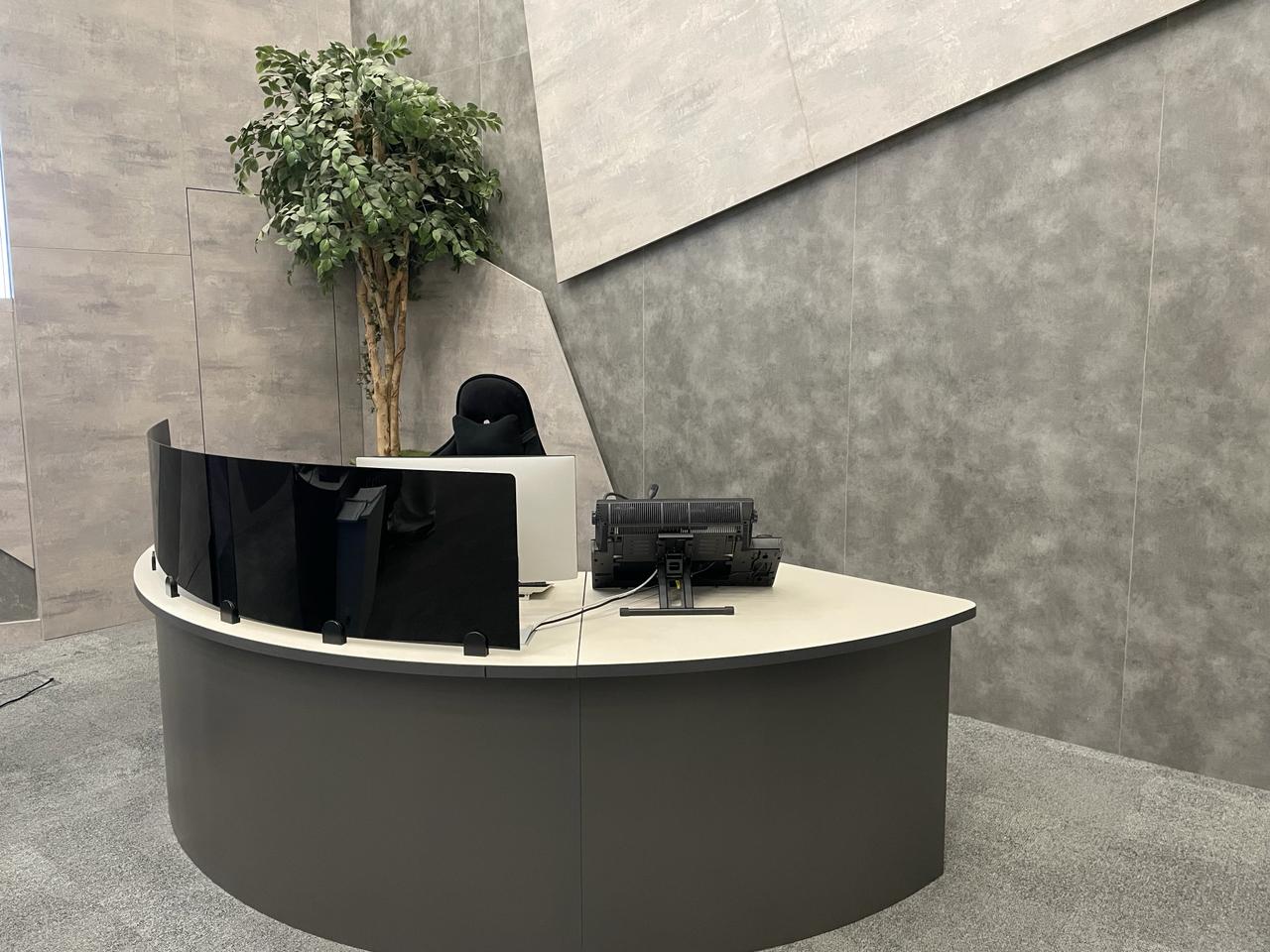 Solid surface works for Saudi Arabia Railways facility by SAMA TEAM